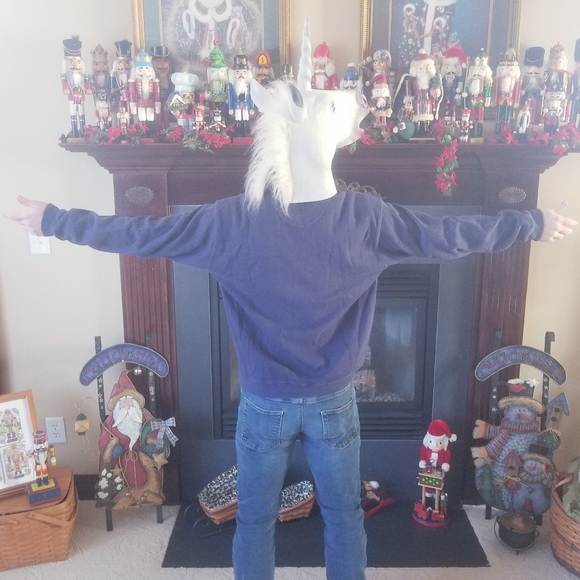 Dockers Sportswear Medium Navy Crew Neck Sweater - Picture 5 of 8